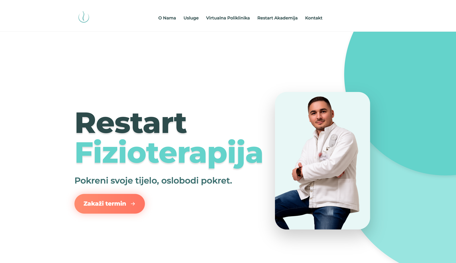 Web stranica za fizioterapiju — responzivni dizajn
